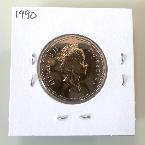 1987, 1988, 1989 and 1990 Canada Specimen Finish $1 Loonies! - Picture 10 of 10